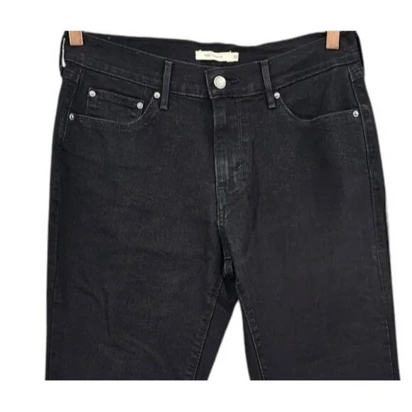 Levi's Mens 30 Black 505 Straight Leg Jeans - Picture 2 of 13